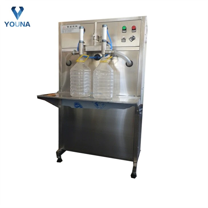 सेमी ऑटोमैटिक 1-5L लुब्रिकेटिंग ऑयल बॉटल फिलिंग मशीन